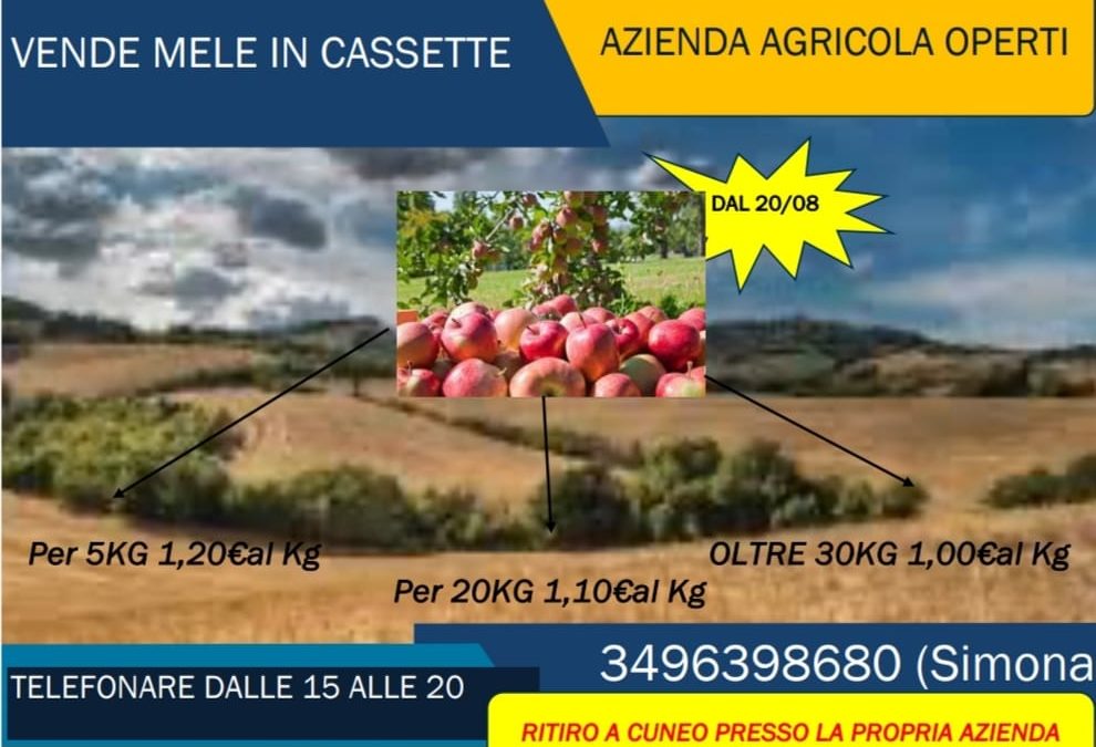 Mele estive a prezzo “a misura di famiglia” per i possessori della CartaF6G